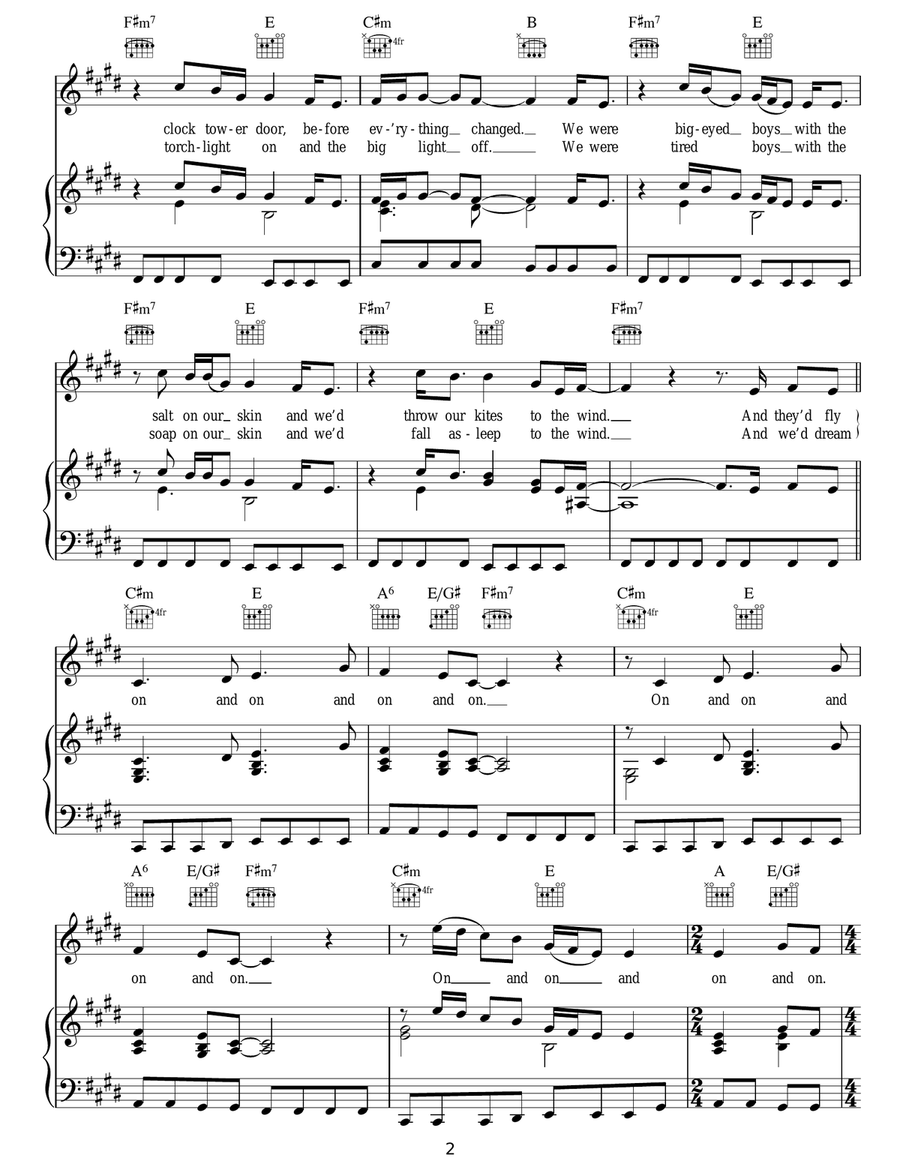 Circles Circles Acoustic Guitar scores gallery preview page 2