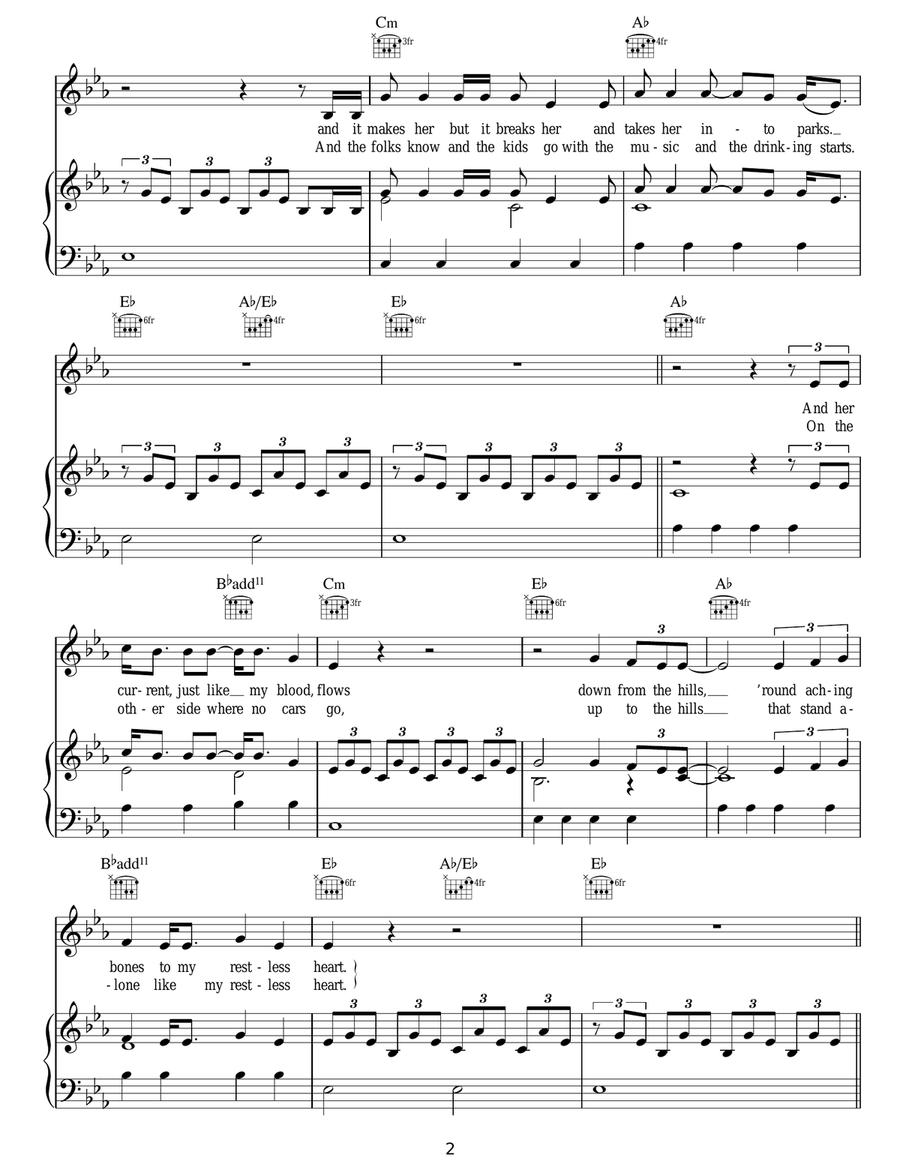 Feather On The Clyde Feather On The Clyde Acoustic Guitar scores gallery preview page 2