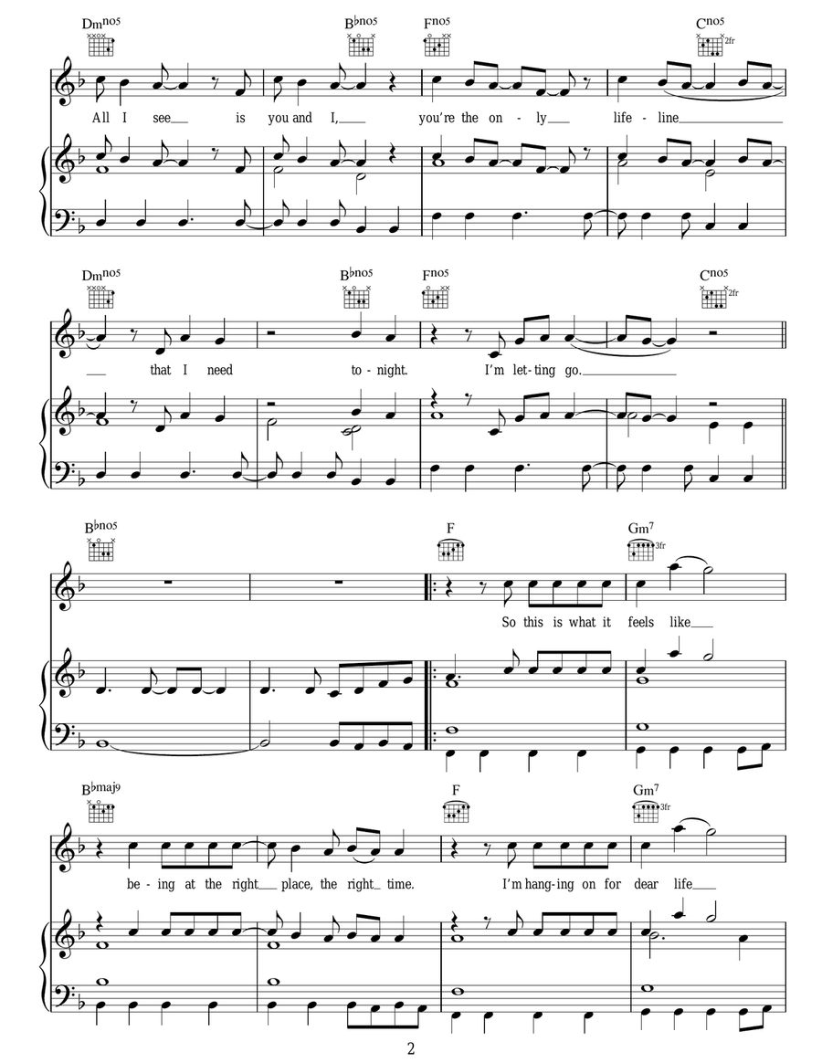 Right Place Right Time Right Place Right Time Acoustic Guitar scores gallery preview page 2