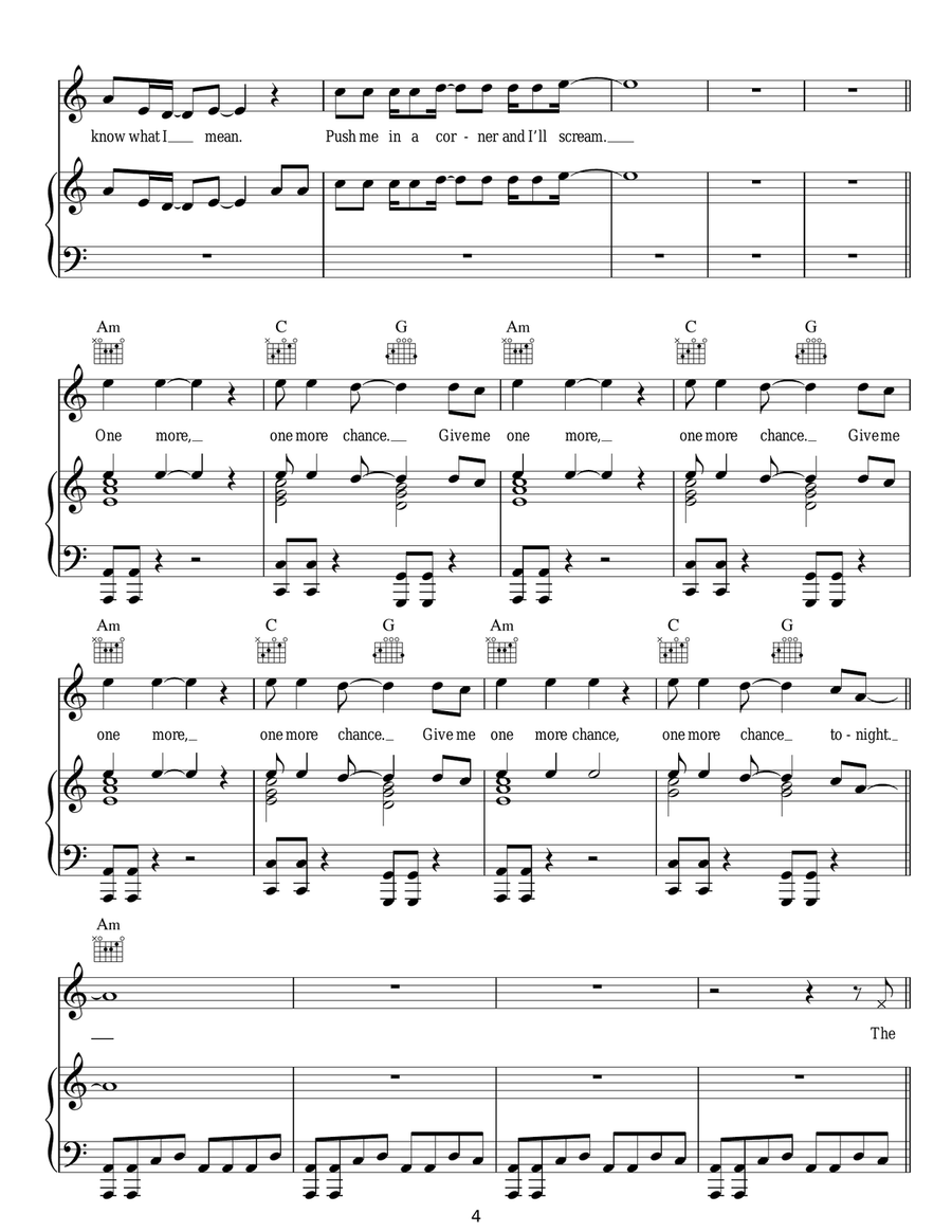 One More Chance One More Chance Acoustic Guitar scores gallery preview page 4