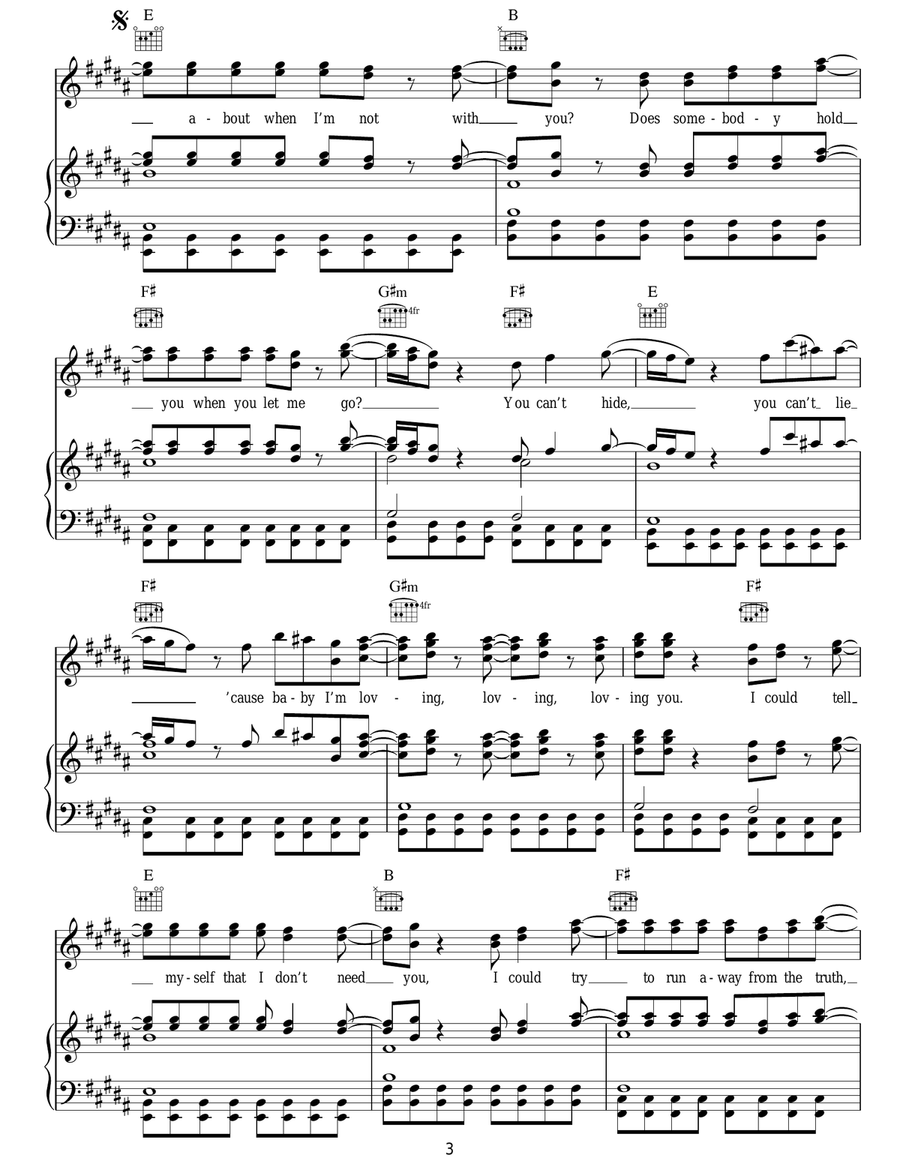 Loving You Loving You Acoustic Guitar scores gallery preview page 3