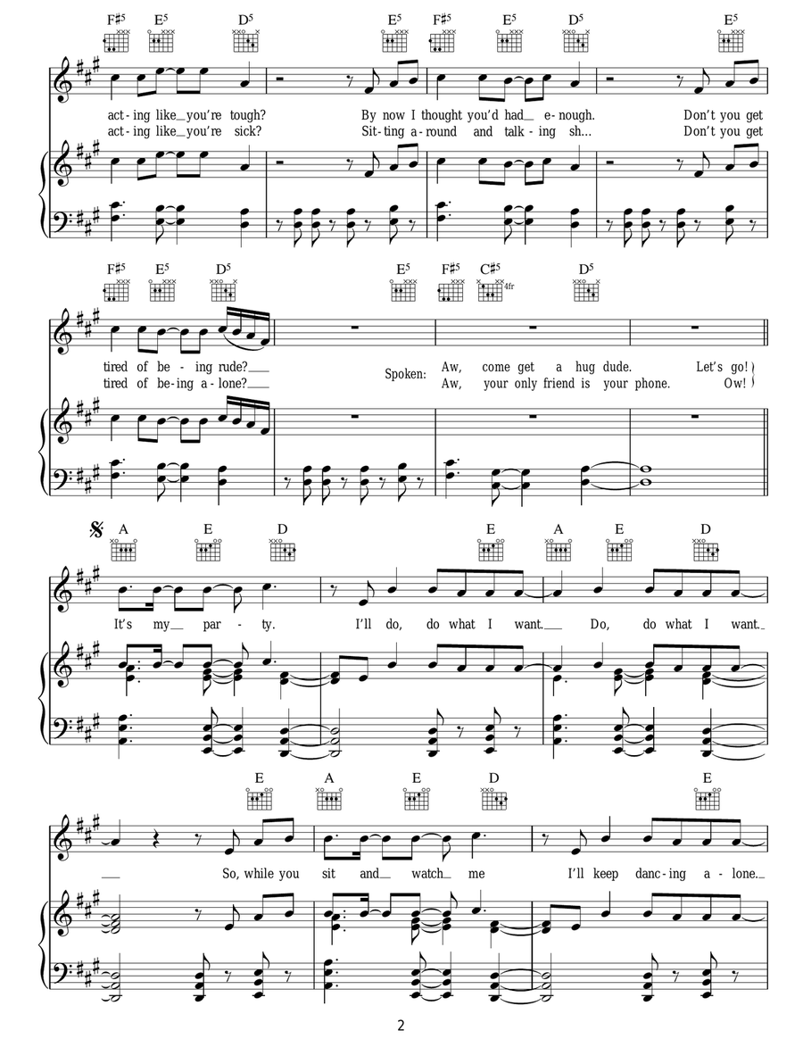 It's My Party It's My Party Acoustic Guitar scores gallery preview page 2