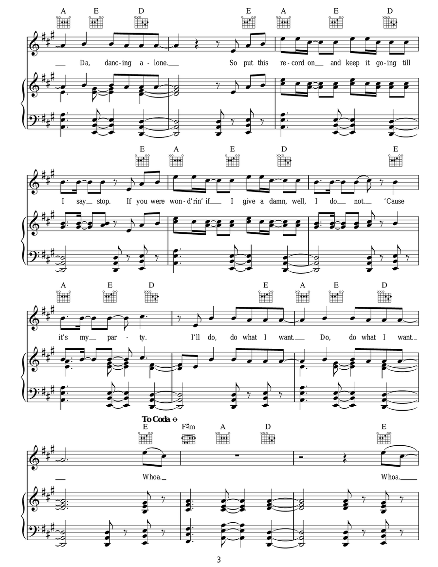 It's My Party It's My Party Acoustic Guitar scores gallery preview page 3
