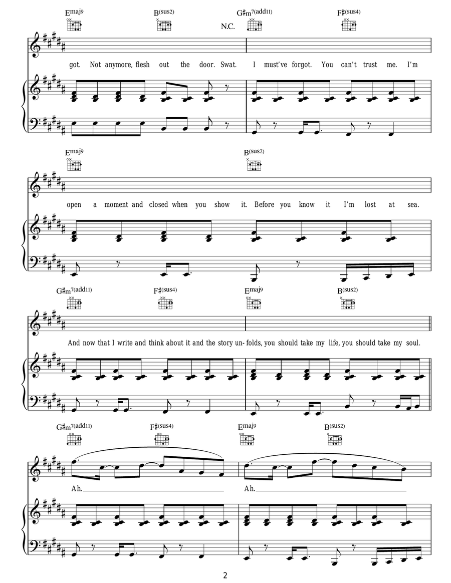 Holding On To You Holding On To You Acoustic Guitar scores gallery preview page 2