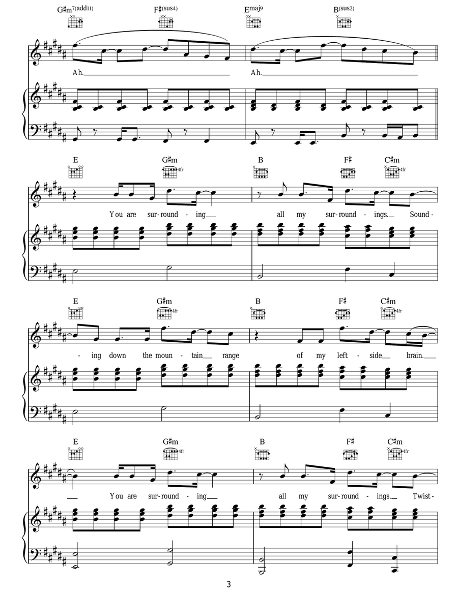 Holding On To You Holding On To You Acoustic Guitar scores gallery preview page 3
