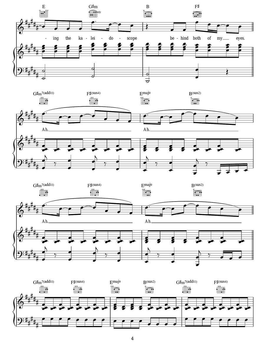 Holding On To You Holding On To You Acoustic Guitar scores gallery preview page 4