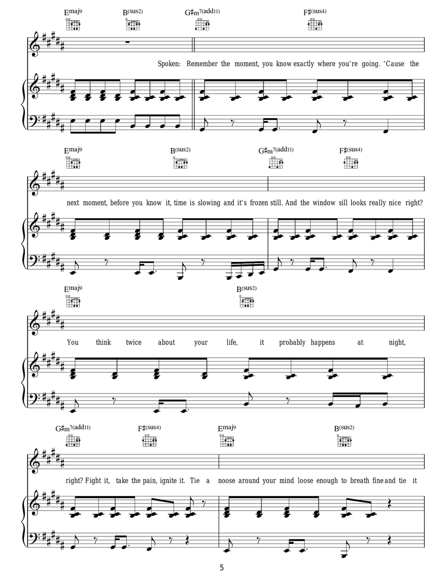 Holding On To You Holding On To You Acoustic Guitar scores gallery preview page 5