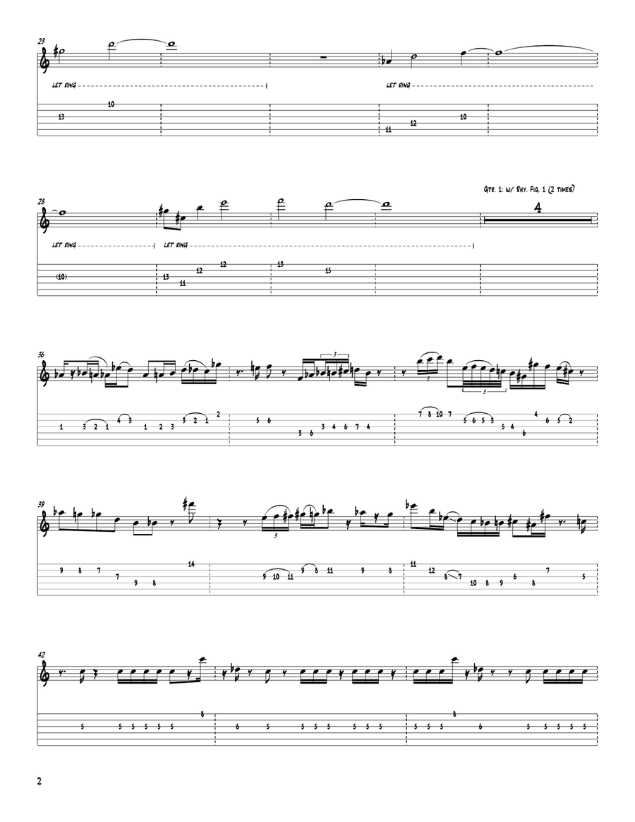 Signals (Orchestrion Sketch) Acoustic Guitar scores gallery preview page 2