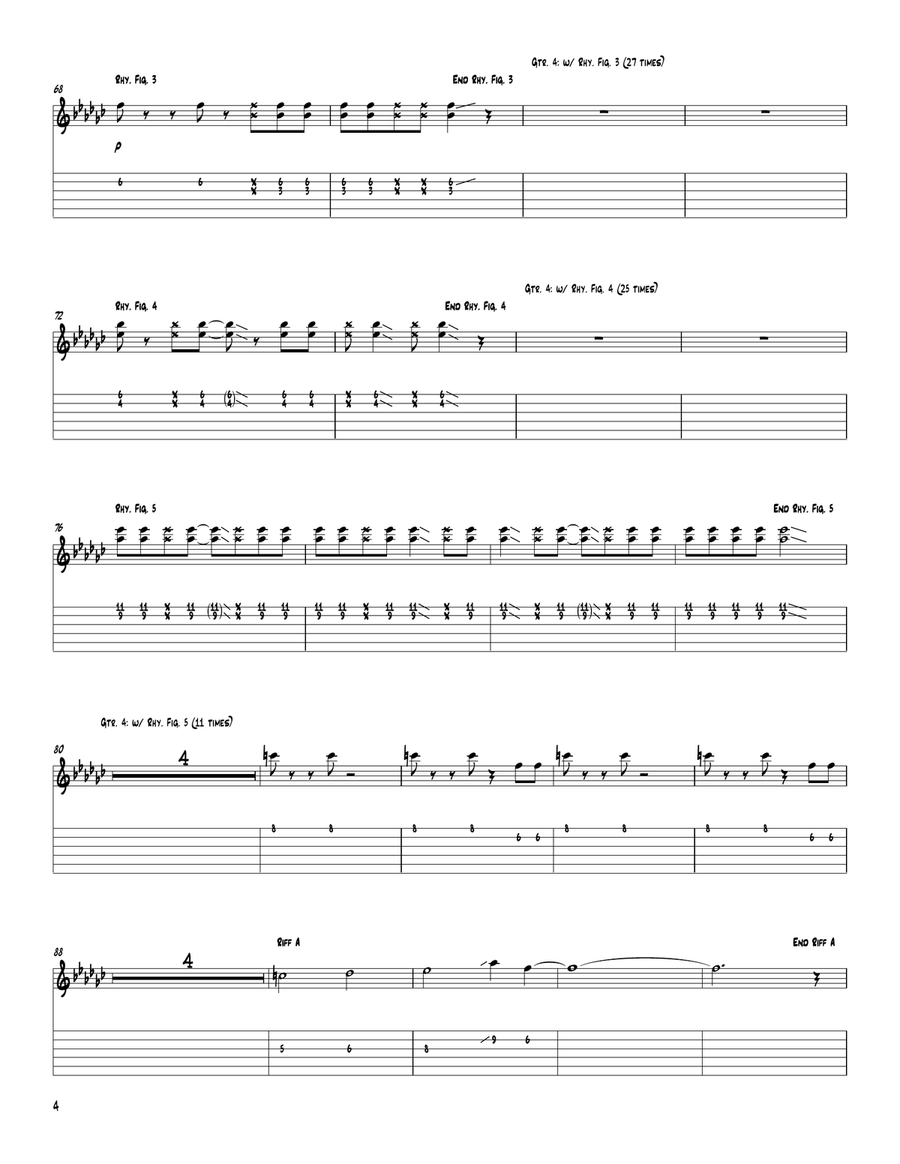 Signals (Orchestrion Sketch) Acoustic Guitar scores gallery preview page 4