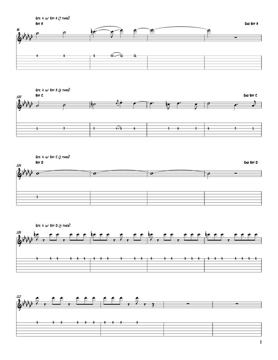 Signals (Orchestrion Sketch) Acoustic Guitar scores gallery preview page 5