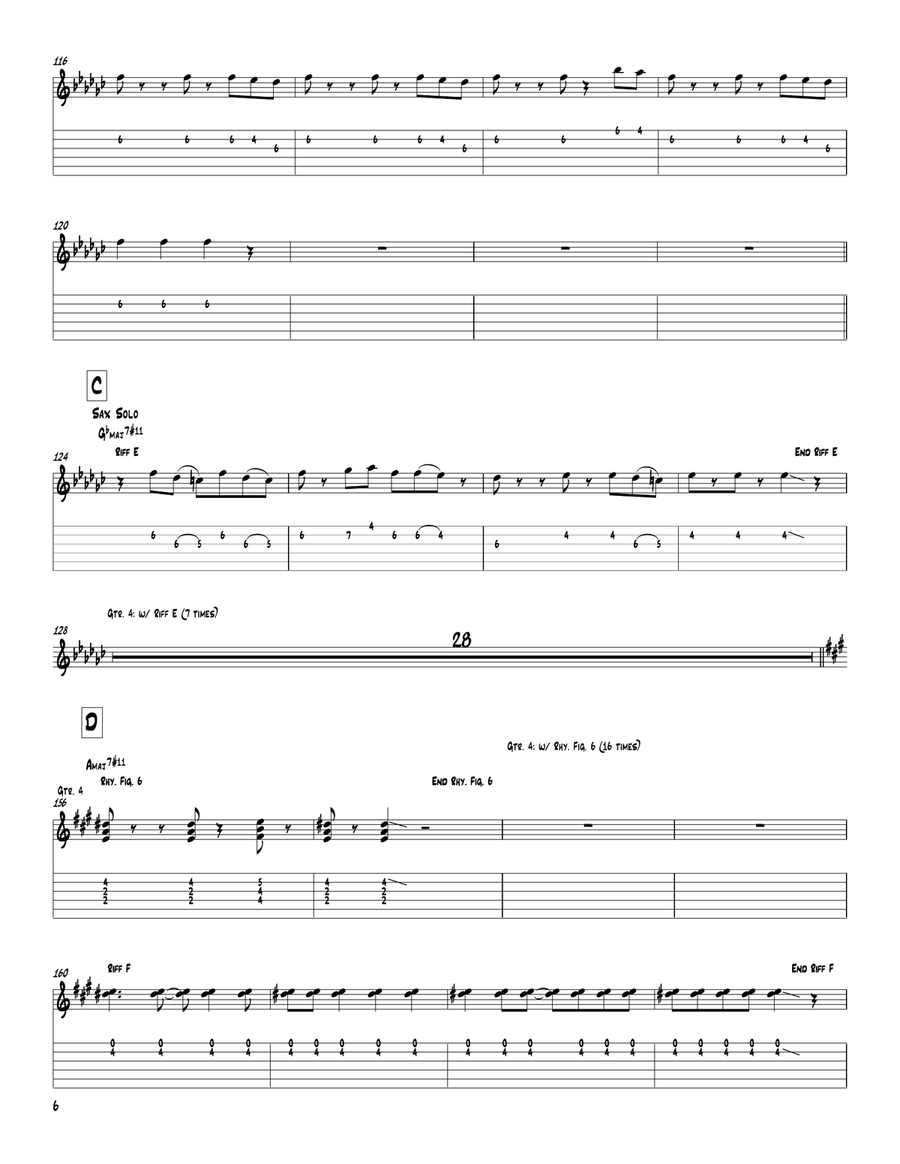 Signals (Orchestrion Sketch) Acoustic Guitar scores gallery preview page 6