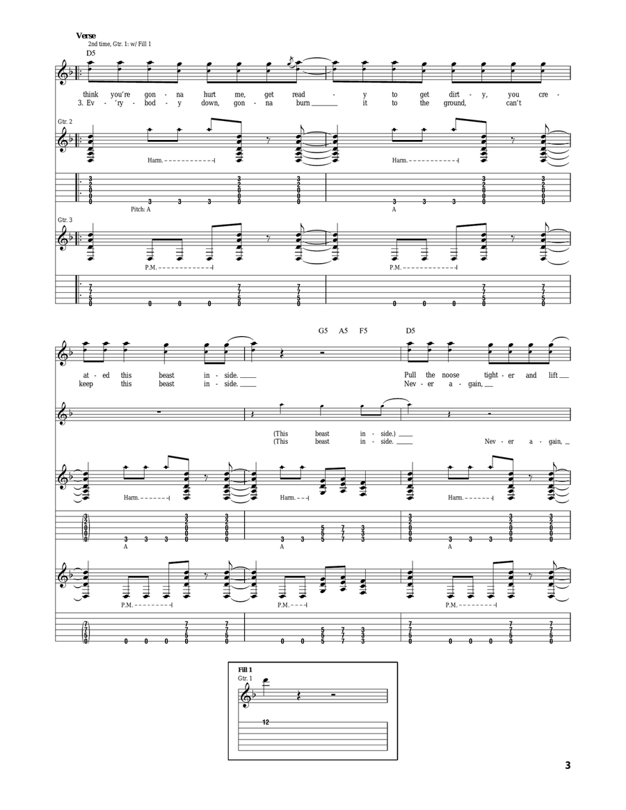Circus For A Psycho Circus For A Psycho Acoustic Guitar scores gallery preview page 3