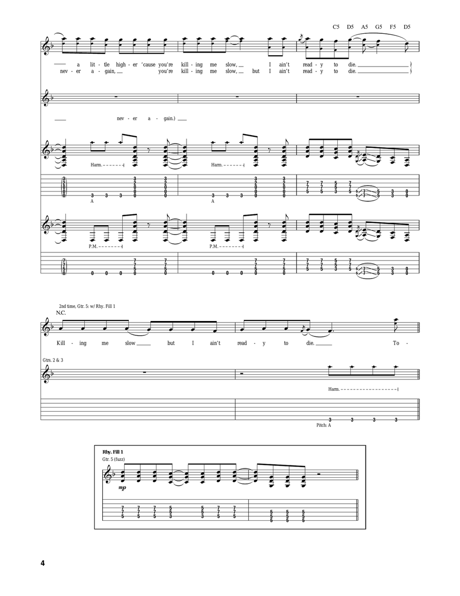 Circus For A Psycho Circus For A Psycho Acoustic Guitar scores gallery preview page 4