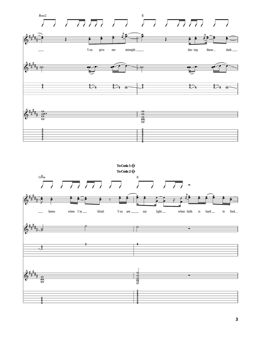 Hard To Find Hard To Find Acoustic Guitar scores gallery preview page 3
