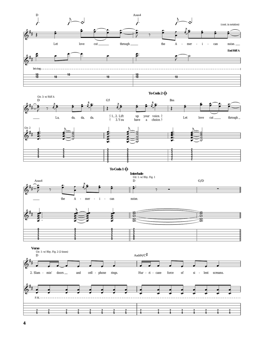 American Noise American Noise Acoustic Guitar scores gallery preview page 4