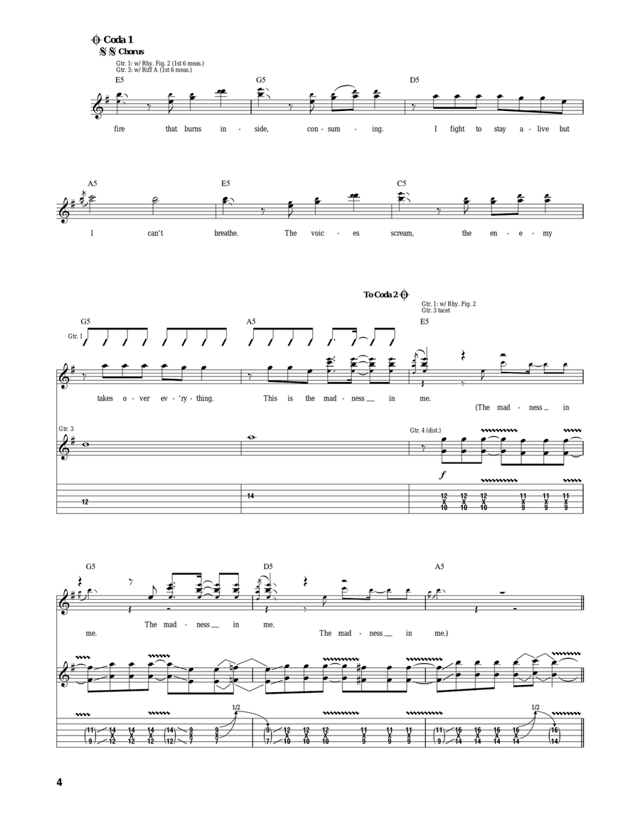 Madness In Me Madness In Me Acoustic Guitar scores gallery preview page 4