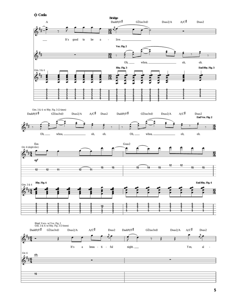 Good To Be Alive Good To Be Alive Acoustic Guitar scores gallery preview page 5