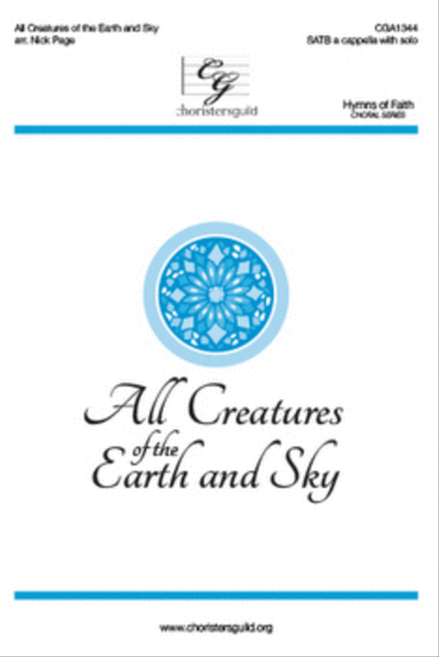 All Creatures of the Earth and Sky 4-Part scores gallery preview page 1