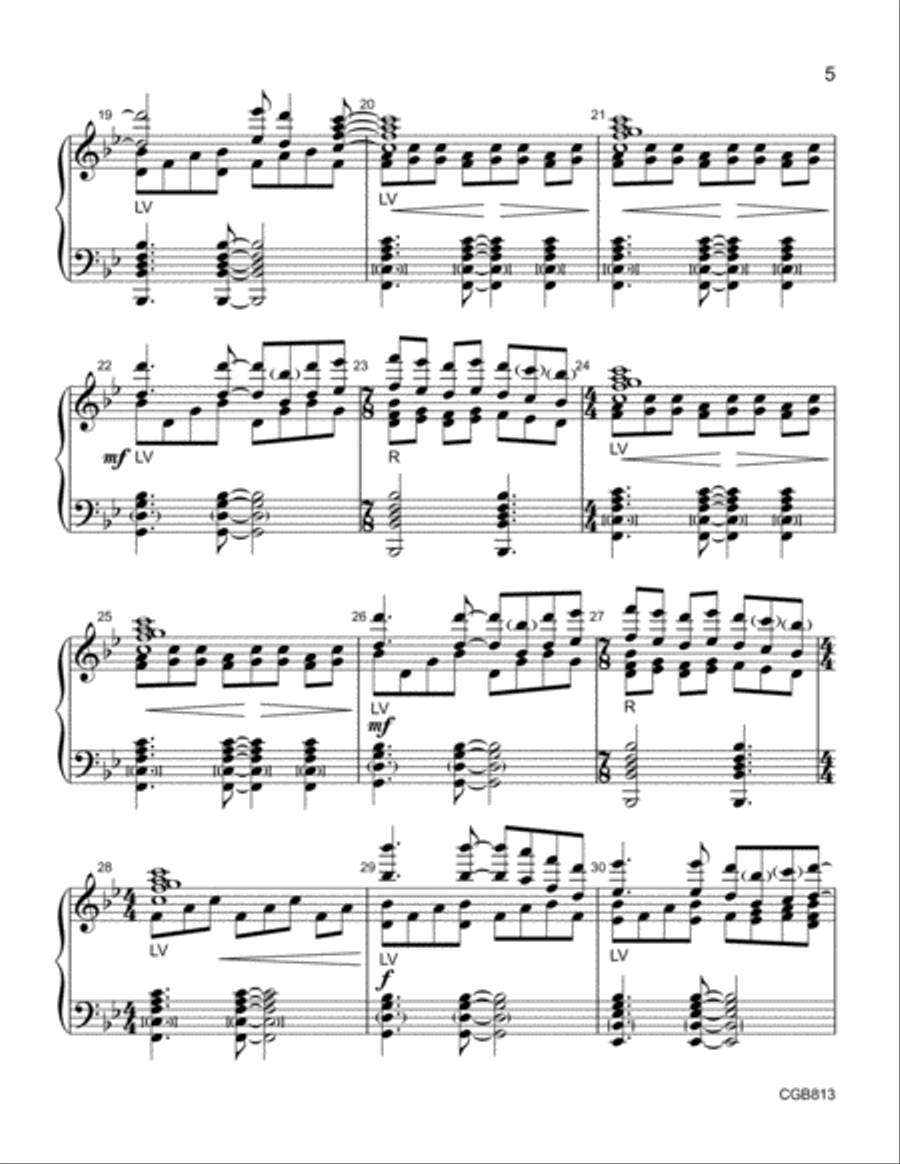 Through the Walk of Life Handbell Choir scores gallery preview page 4