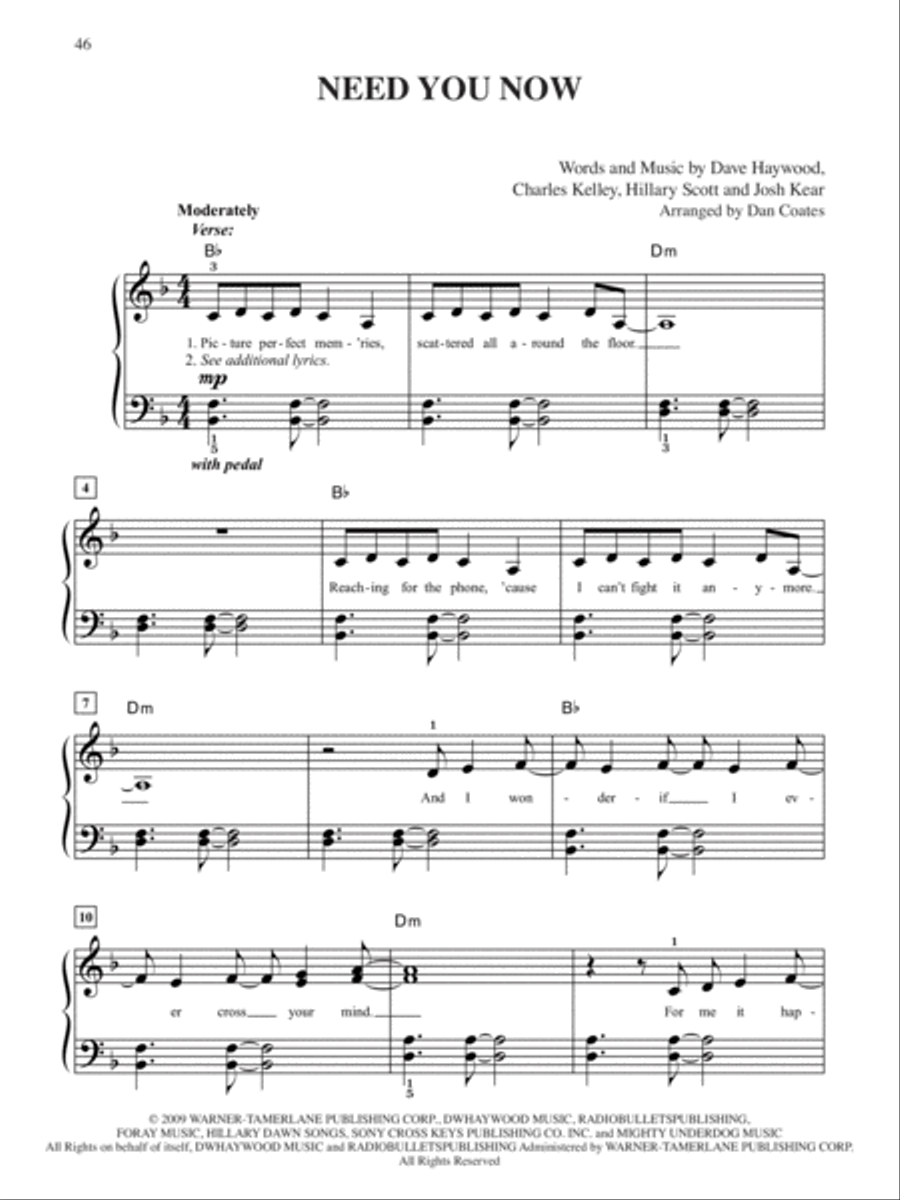 Top-Requested Country Sheet Music Easy Piano scores gallery preview page 4