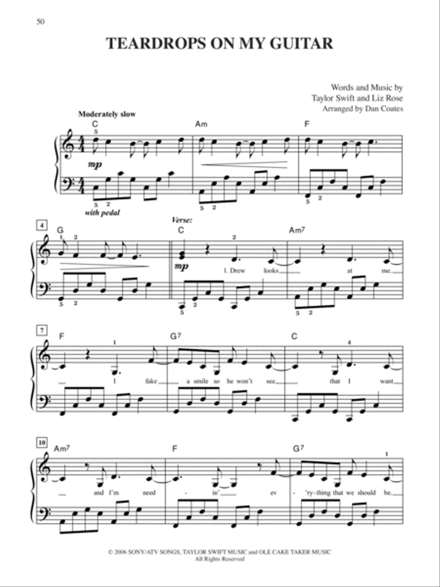 Top-Requested Country Sheet Music Easy Piano scores gallery preview page 5