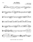 Ave Maria for Two Solo Instruments - Viola 1
