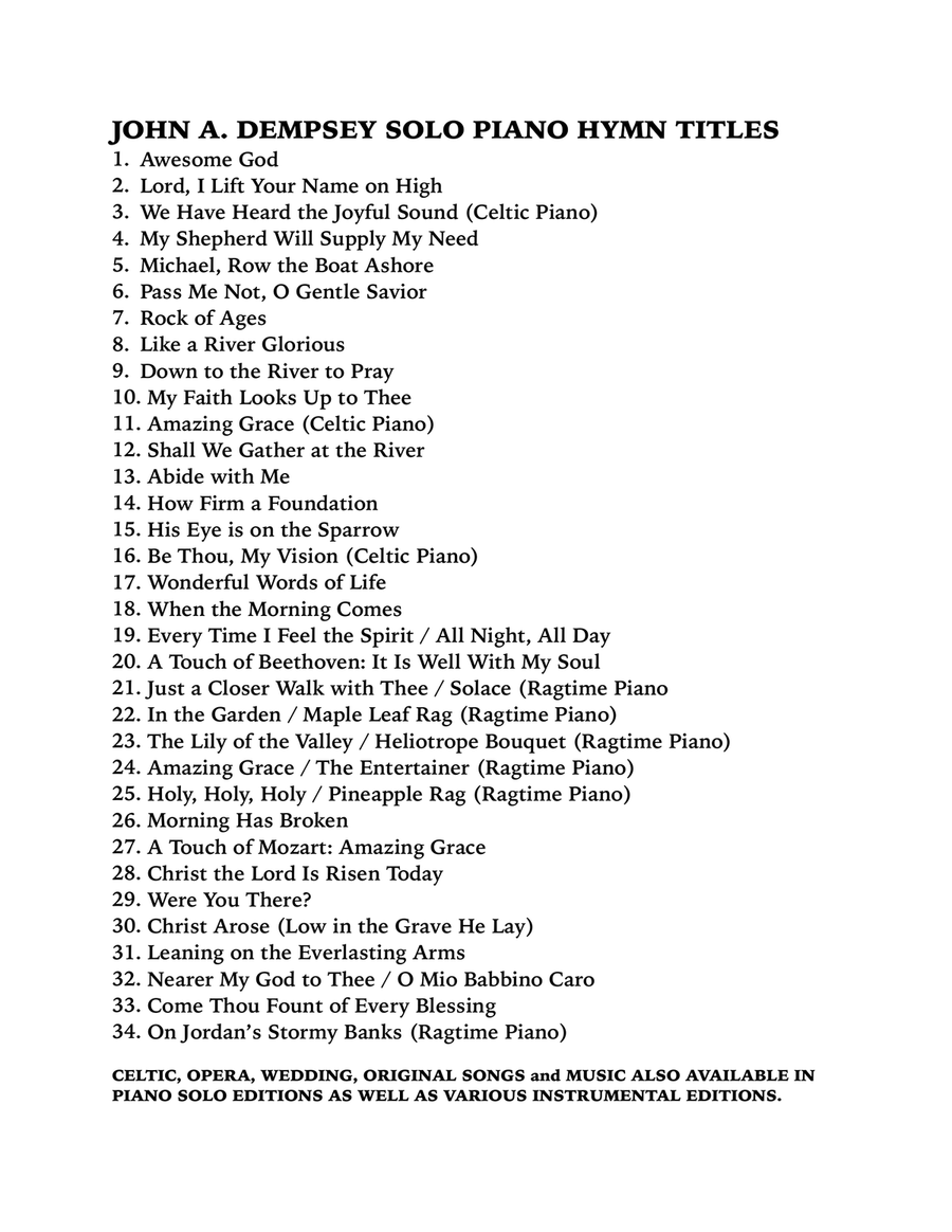 The Lily of the Valley (Classical Style Hymn: Piano Solo) The Lily of the Valley (Classical Style Hymn: Piano Solo) Piano Solo scores gallery preview page 2