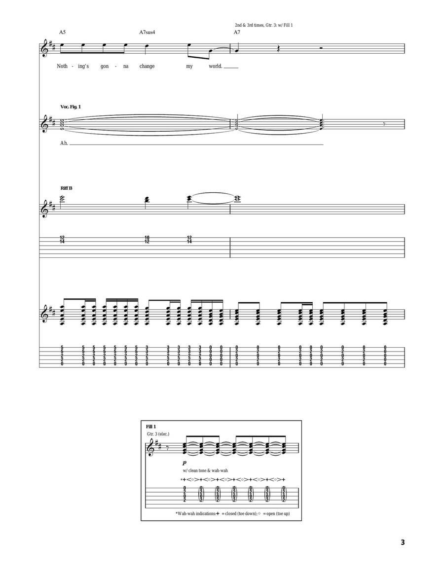 Across The Universe Across The Universe Acoustic Guitar scores gallery preview page 3