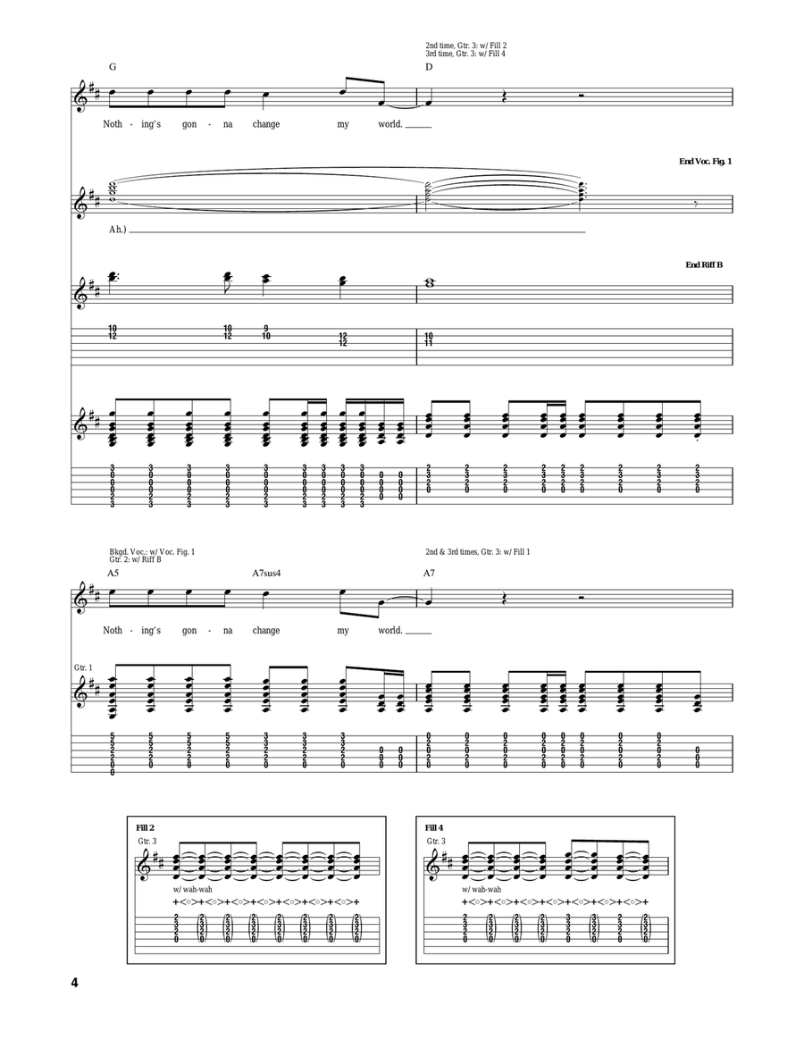 Across The Universe Across The Universe Acoustic Guitar scores gallery preview page 4