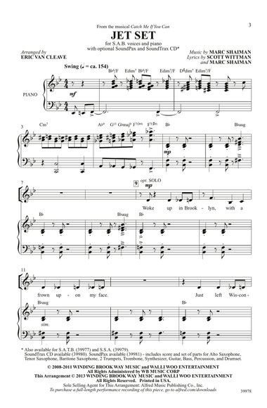 Jet Set (from the musical Catch Me If You Can)