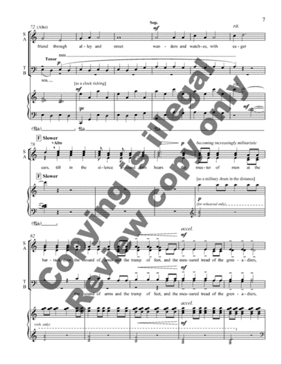 The Midnight Ride of Paul Revere 4-Part scores gallery preview page 27