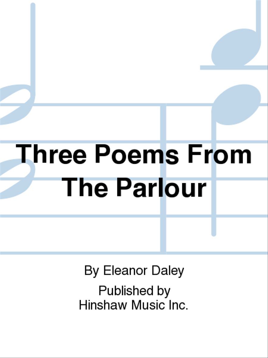 Three Poems from the Parlour SSAA scores gallery preview page 1