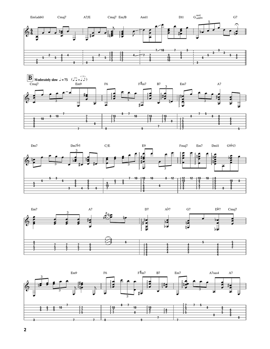Isn't It A Pity? Electric Guitar scores gallery preview page 2