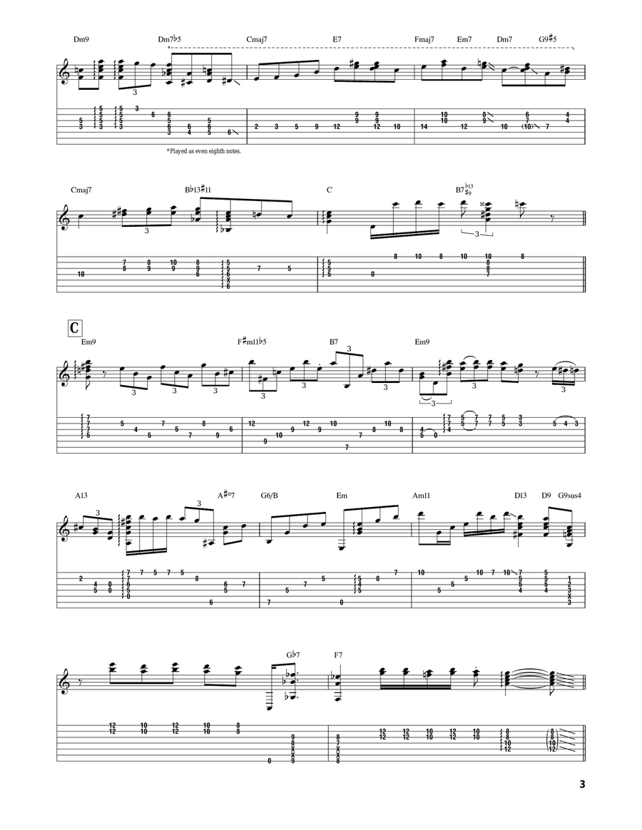 Isn't It A Pity? Electric Guitar scores gallery preview page 3