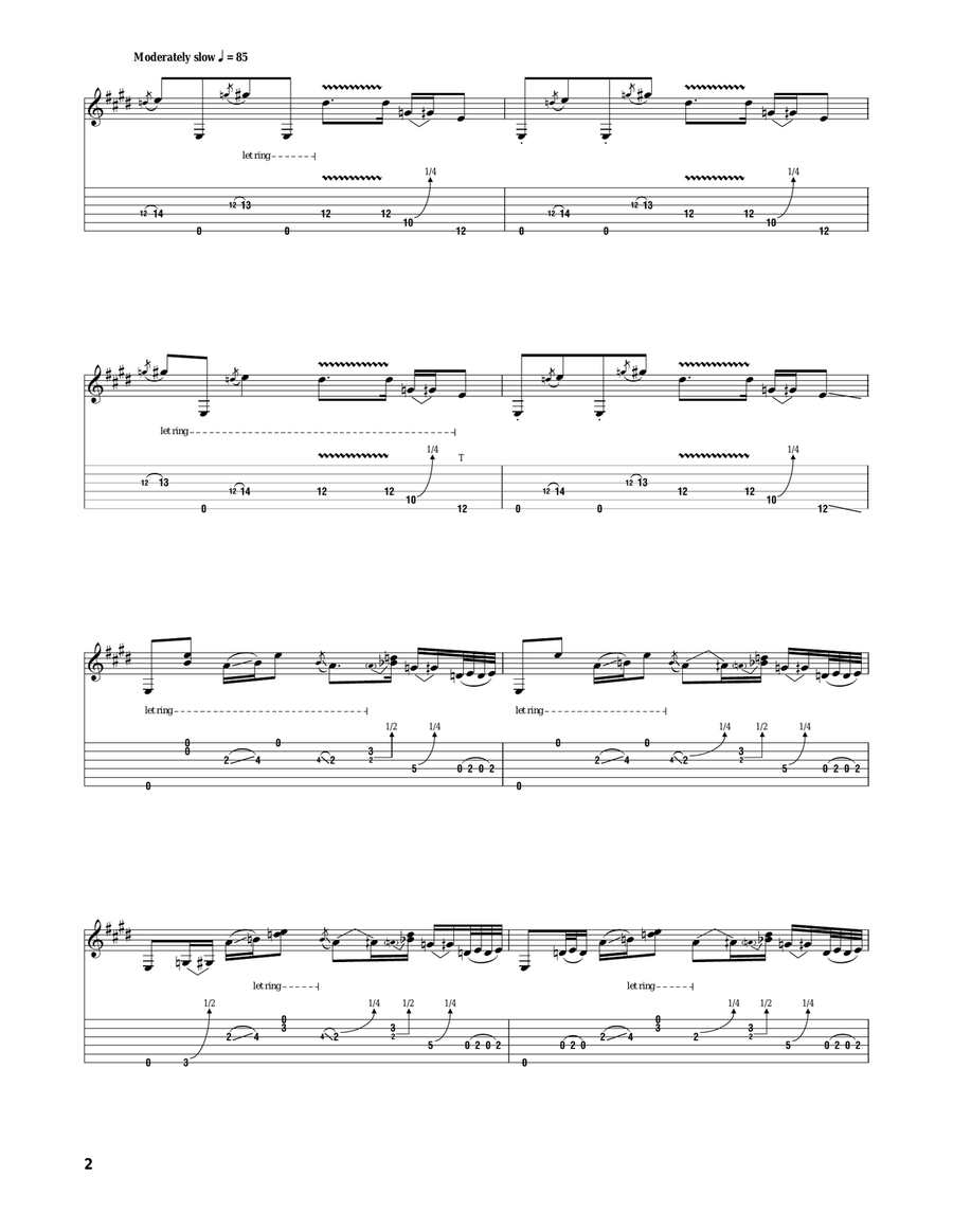 Hear My Train A Comin' Acoustic Guitar scores gallery preview page 2