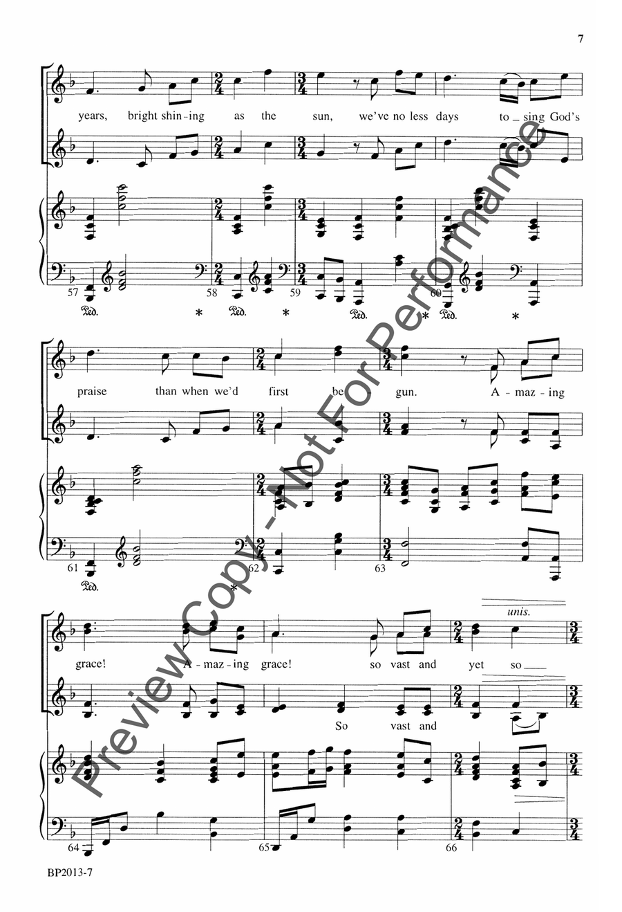 Amazing Grace - Courtney - SSAA SSAA scores gallery preview page 8