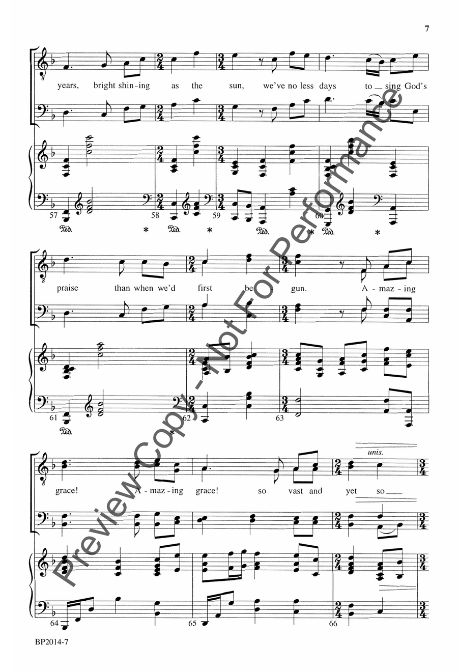 Amazing Grace - Courtney - TTBB TTBB scores gallery preview page 8