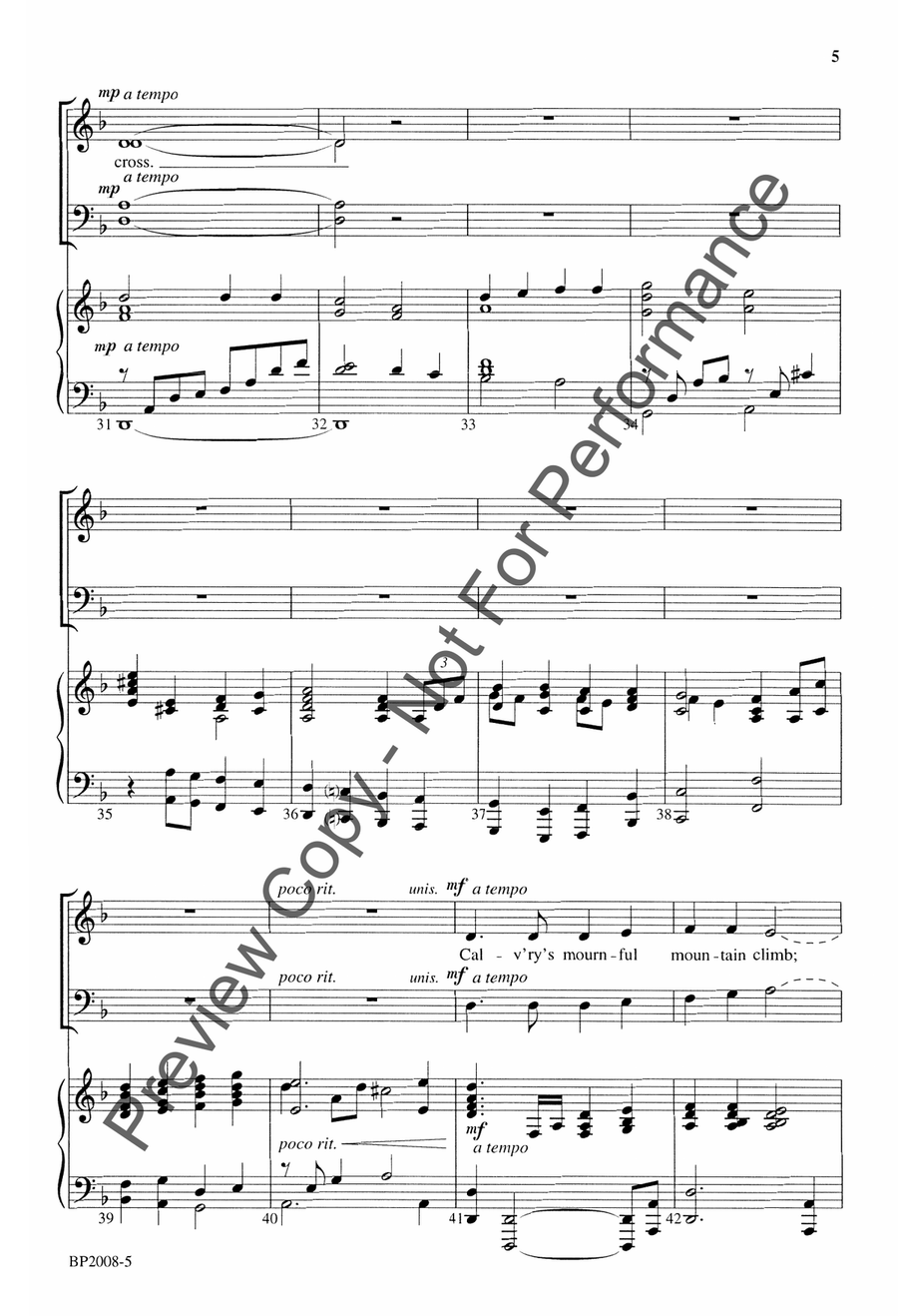 Dark Gethsemane Dark Gethsemane 4-Part scores gallery preview page 6