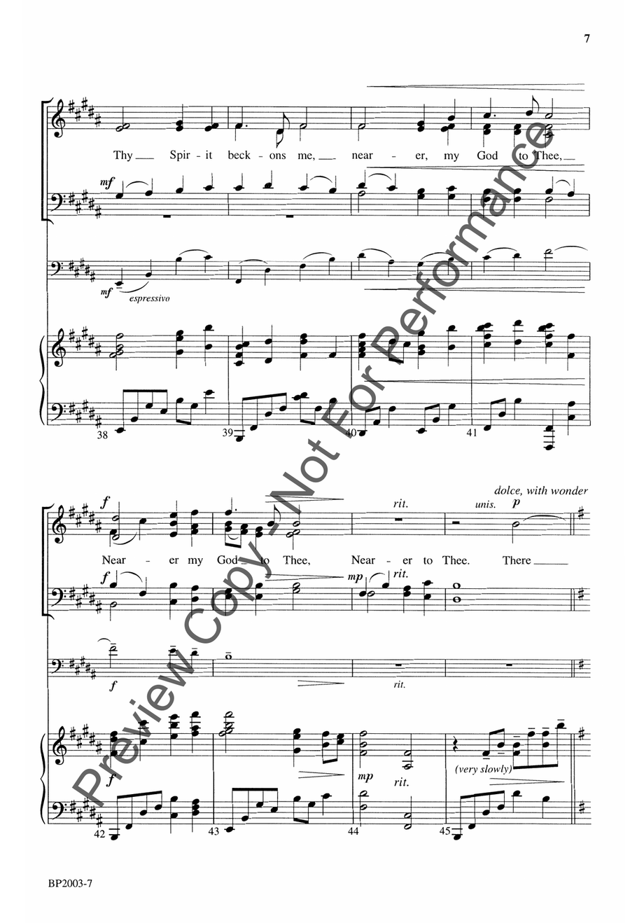 Nearer, My God, to Thee - Forrest 4-Part scores gallery preview page 8