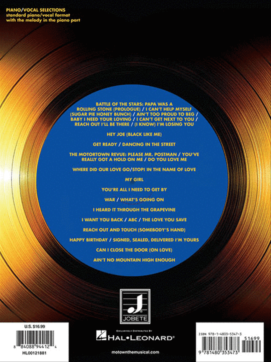 Motown: The Musical Piano, Vocal scores gallery preview page 2