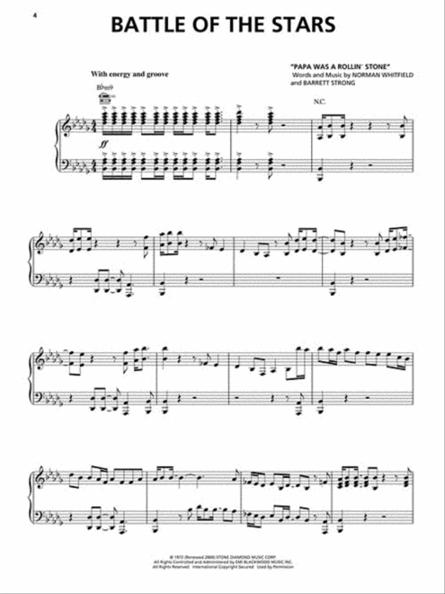 Motown: The Musical Piano, Vocal scores gallery preview page 3