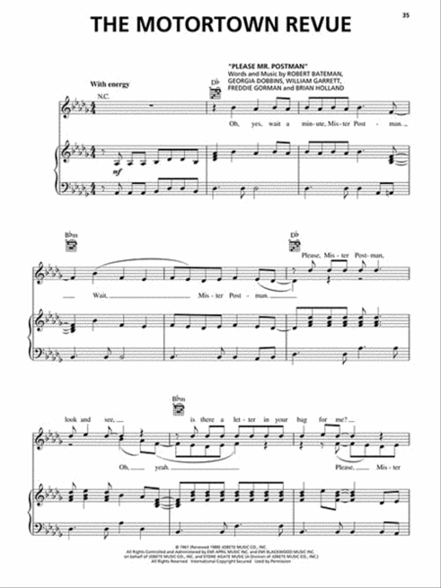 Motown: The Musical Piano, Vocal scores gallery preview page 4