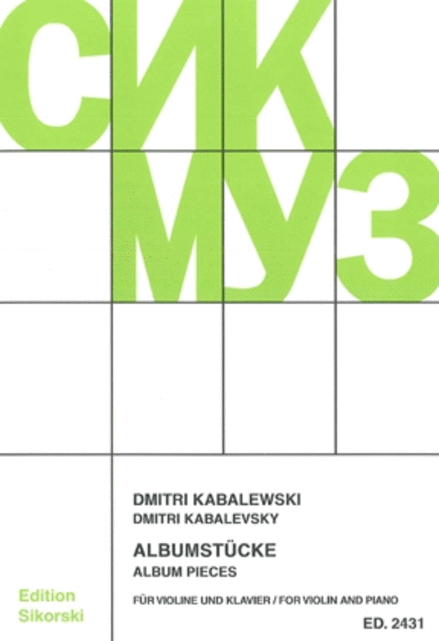 Album Pieces Album Pieces Violin Solo scores gallery preview page 1