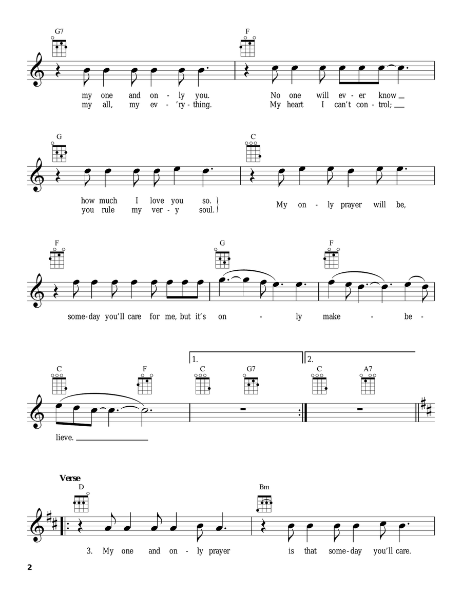 It's Only Make Believe Ukulele scores gallery preview page 2