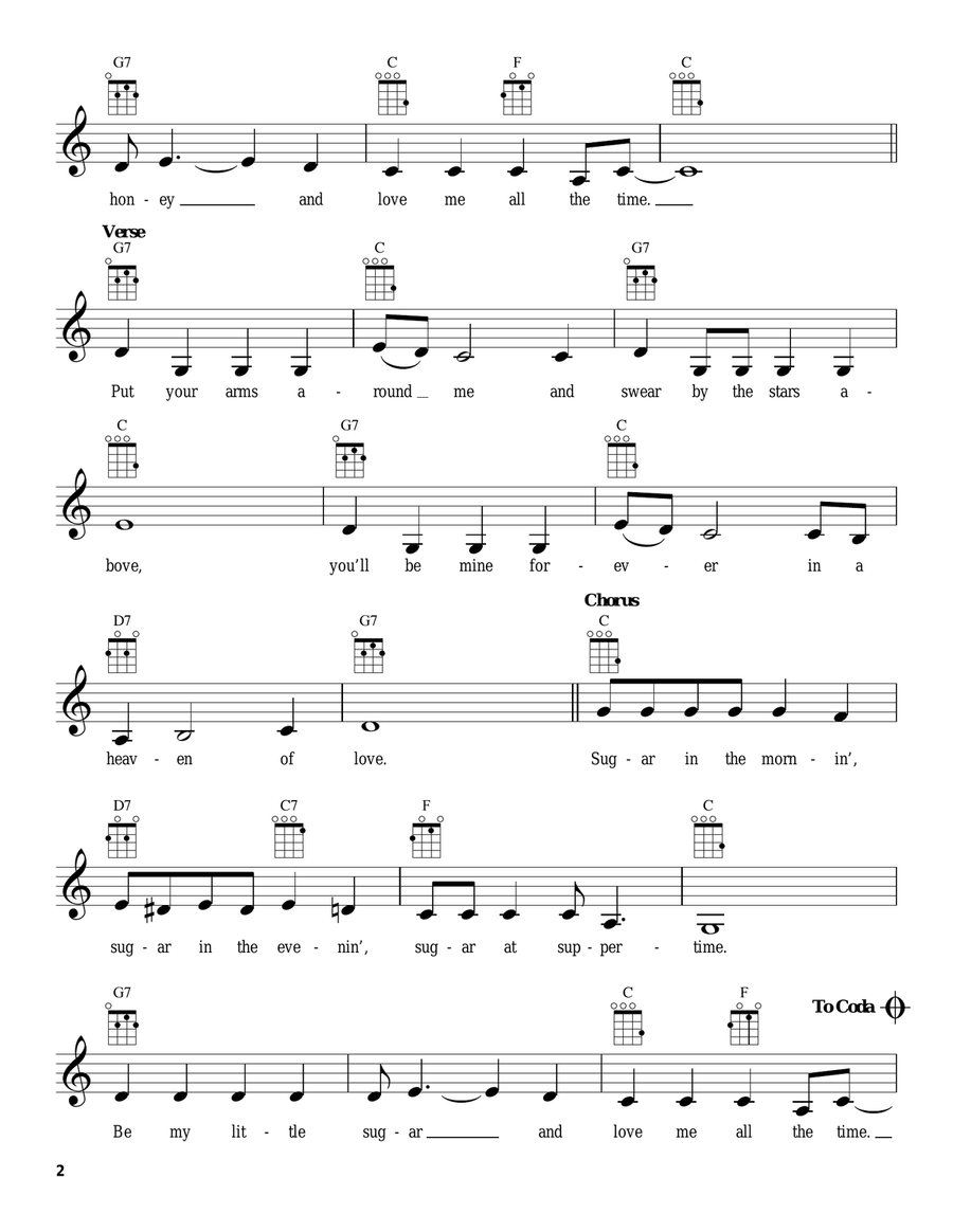 Sugartime Sugartime Ukulele scores gallery preview page 2