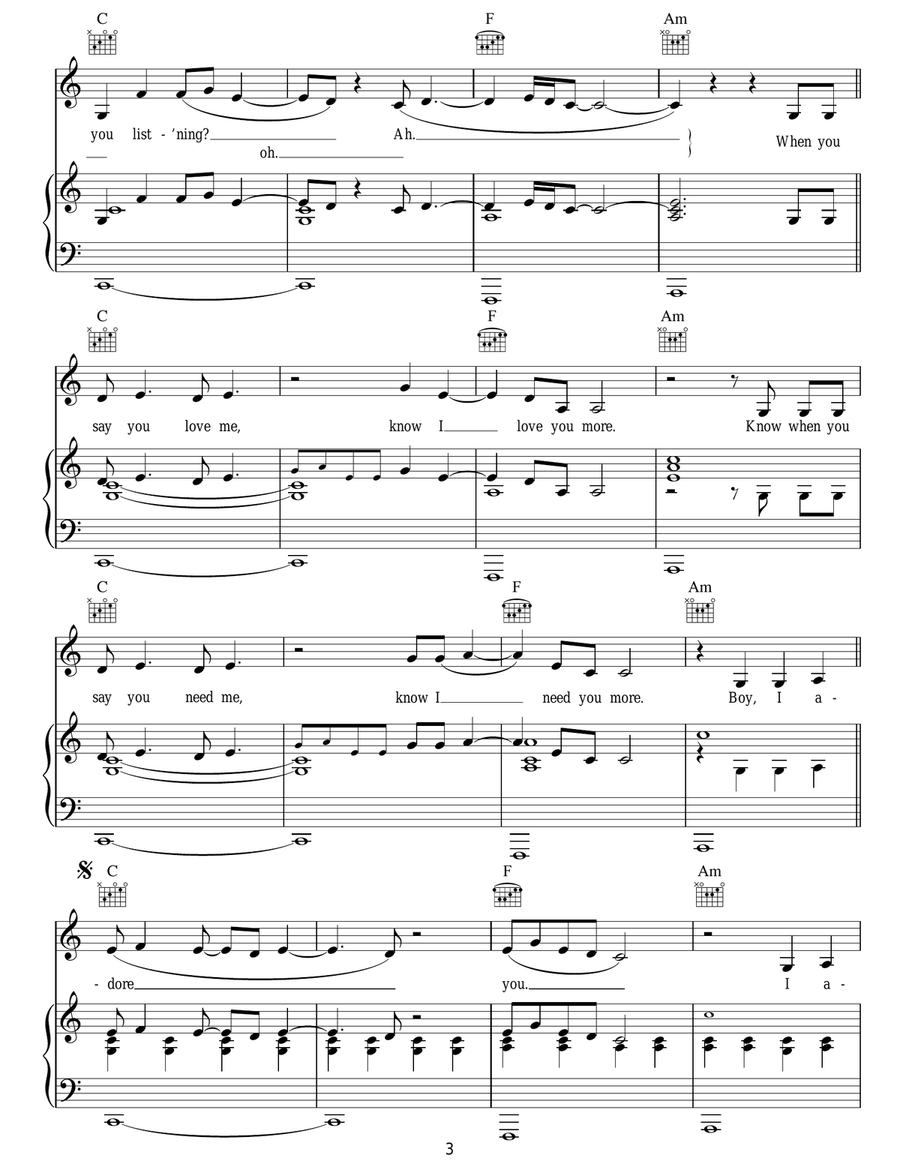 Adore You Adore You Acoustic Guitar scores gallery preview page 3