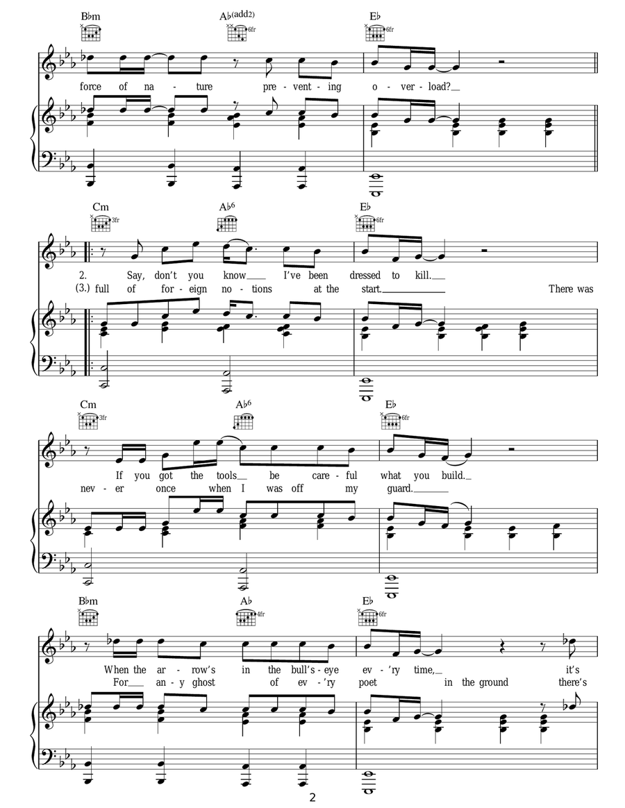 My Quicksand My Quicksand Acoustic Guitar scores gallery preview page 2