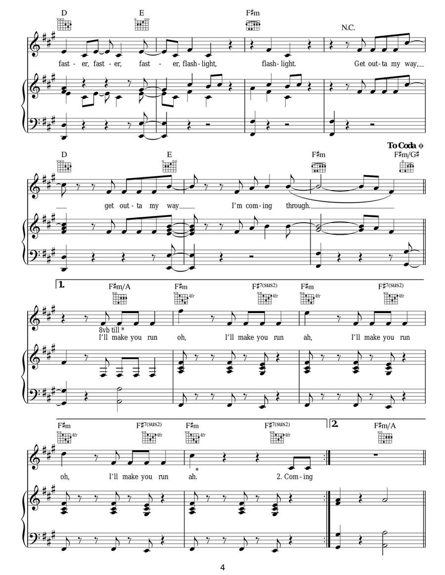 Flashlight Flashlight Acoustic Guitar scores gallery preview page 4
