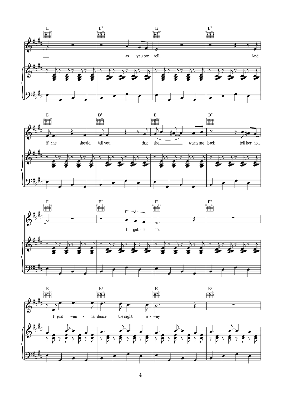 Dance The Night Away Dance The Night Away Acoustic Guitar scores gallery preview page 4