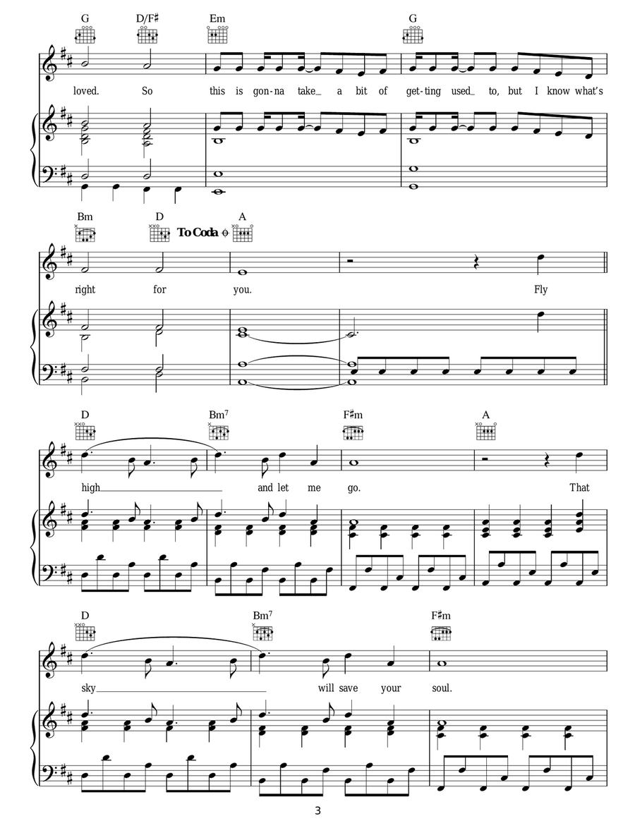 Let Me Go Let Me Go Acoustic Guitar scores gallery preview page 3